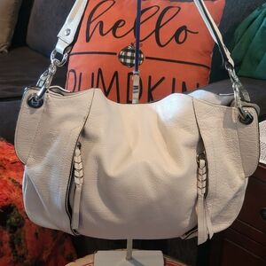 Or Yany Elegant White Leather Shoulder Bag